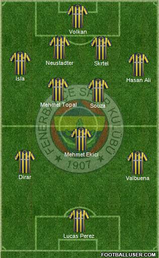 Fenerbahçe SK Formation 2017
