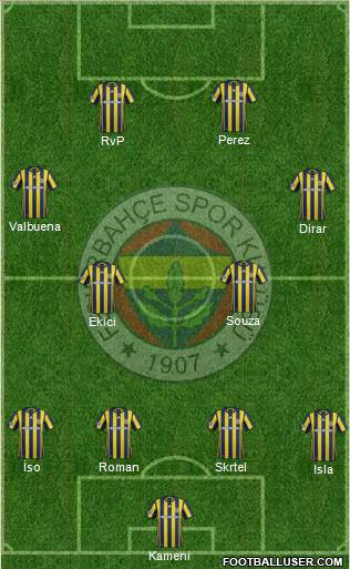 Fenerbahçe SK Formation 2017