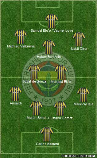 Fenerbahçe SK Formation 2017