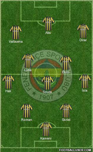 Fenerbahçe SK Formation 2017