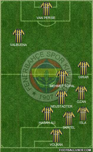 Fenerbahçe SK Formation 2017