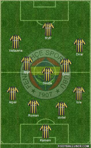 Fenerbahçe SK Formation 2017