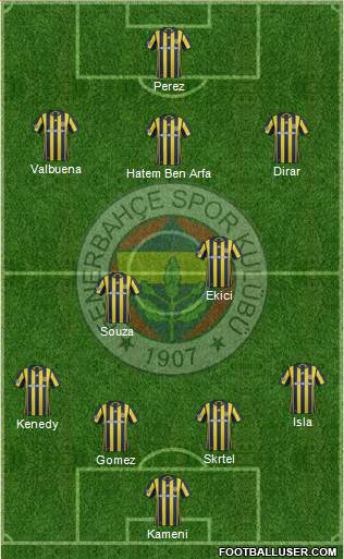 Fenerbahçe SK Formation 2017