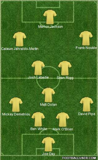 Llanelli AFC Formation 2017