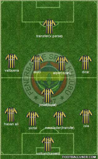 Fenerbahçe SK Formation 2017