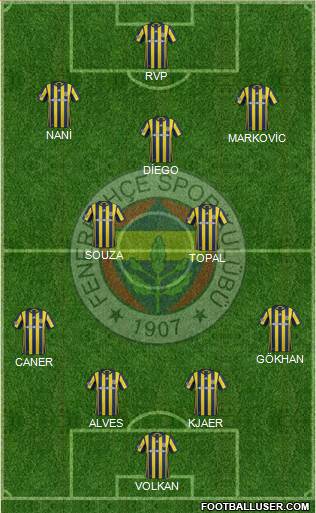 Fenerbahçe SK Formation 2017