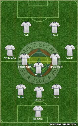 Fenerbahçe SK Formation 2017