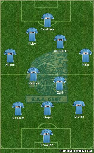 KAA Gent Formation 2017