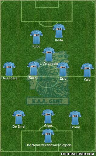 KAA Gent Formation 2017