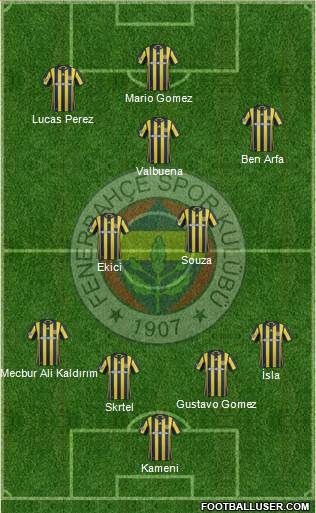 Fenerbahçe SK Formation 2017