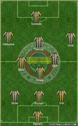 Fenerbahçe SK Formation 2017