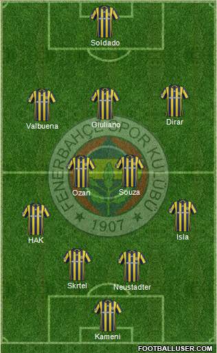 Fenerbahçe SK Formation 2017