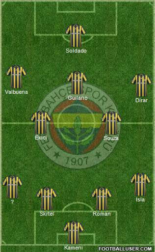 Fenerbahçe SK Formation 2017