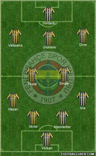 Fenerbahçe SK Formation 2017