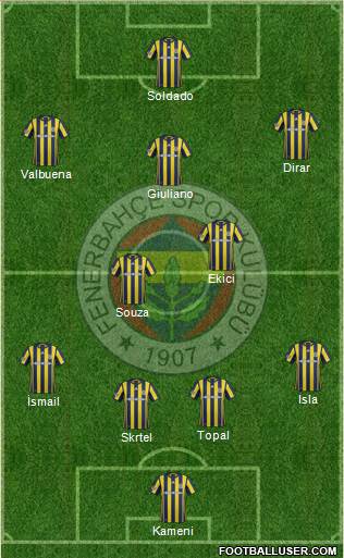 Fenerbahçe SK Formation 2017