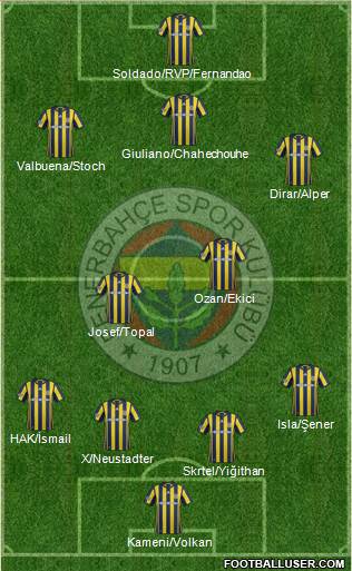 Fenerbahçe SK Formation 2017