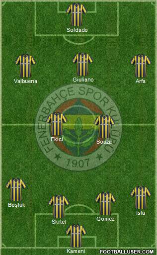 Fenerbahçe SK Formation 2017