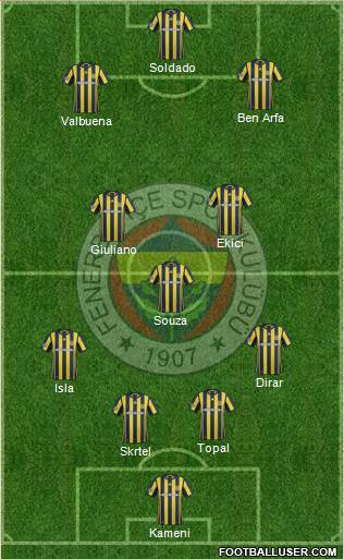 Fenerbahçe SK Formation 2017