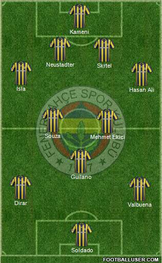 Fenerbahçe SK Formation 2017