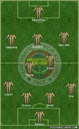 Fenerbahçe SK Formation 2017