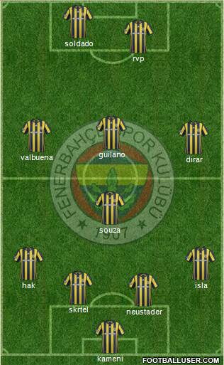Fenerbahçe SK Formation 2017