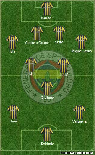 Fenerbahçe SK Formation 2017
