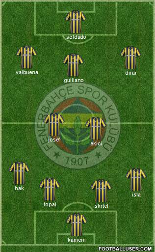 Fenerbahçe SK Formation 2017