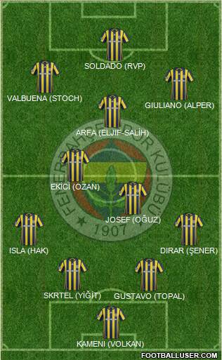 Fenerbahçe SK Formation 2017