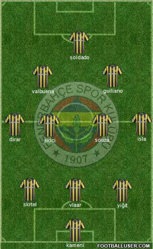 Fenerbahçe SK Formation 2017