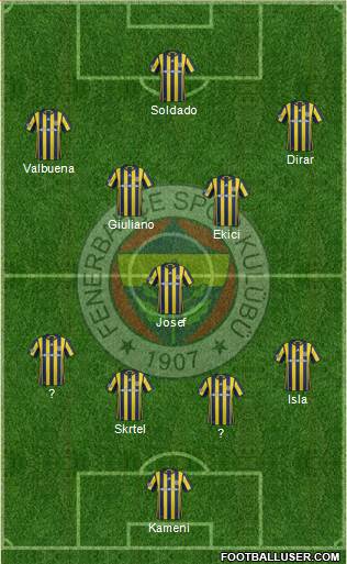 Fenerbahçe SK Formation 2017