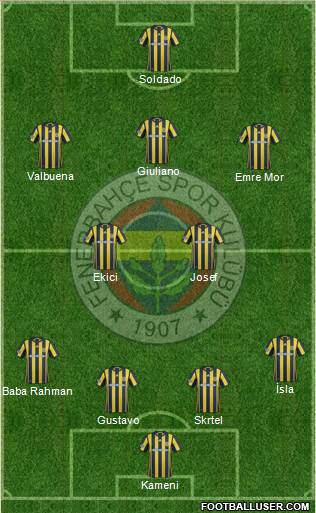 Fenerbahçe SK Formation 2017