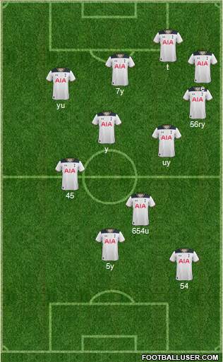 Tottenham Hotspur Formation 2017
