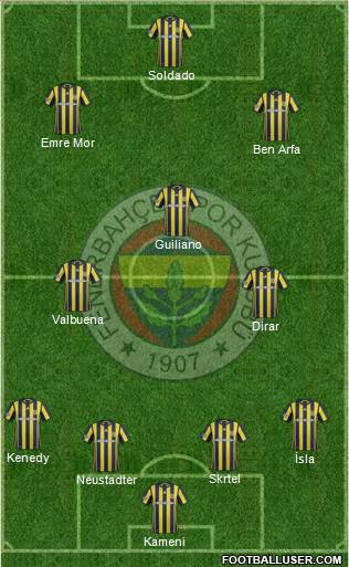 Fenerbahçe SK Formation 2017