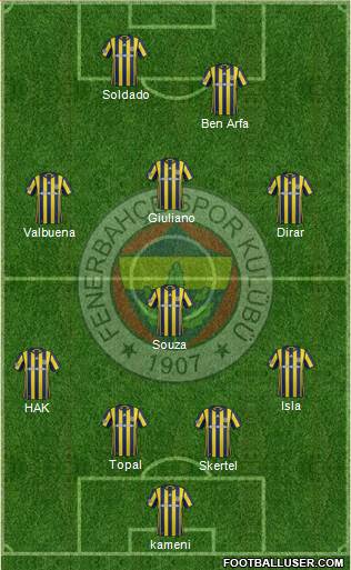 Fenerbahçe SK Formation 2017