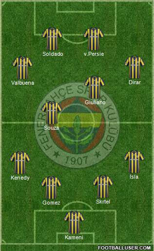Fenerbahçe SK Formation 2017
