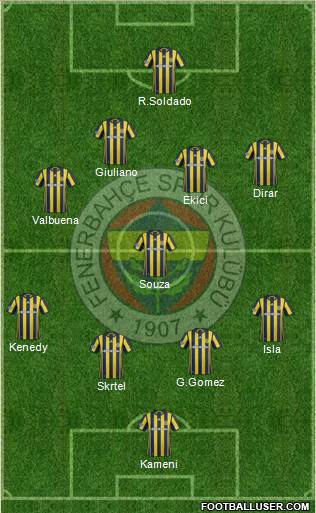 Fenerbahçe SK Formation 2017
