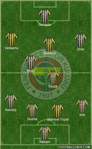 Fenerbahçe SK Formation 2017