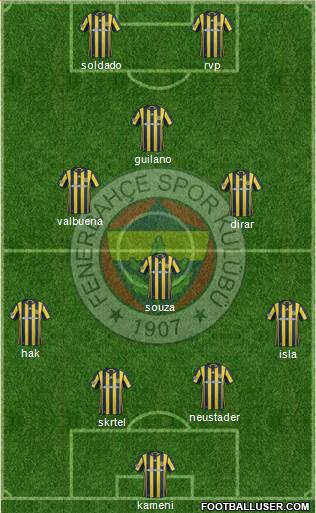 Fenerbahçe SK Formation 2017