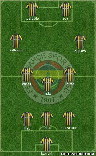 Fenerbahçe SK Formation 2017