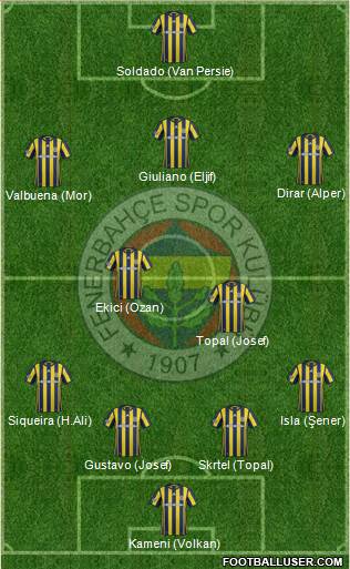 Fenerbahçe SK Formation 2017