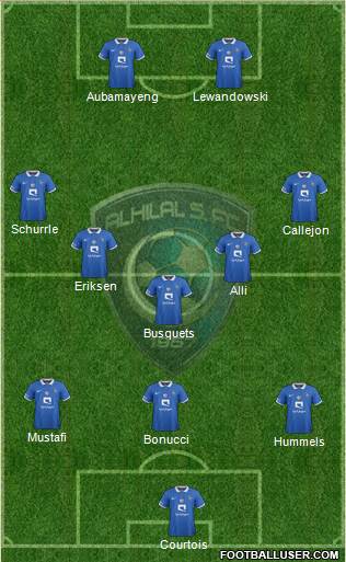 Al-Hilal (KSA) Formation 2017