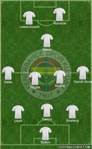Fenerbahçe SK Formation 2017