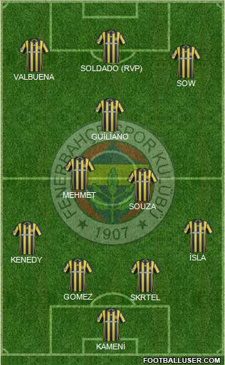 Fenerbahçe SK Formation 2017