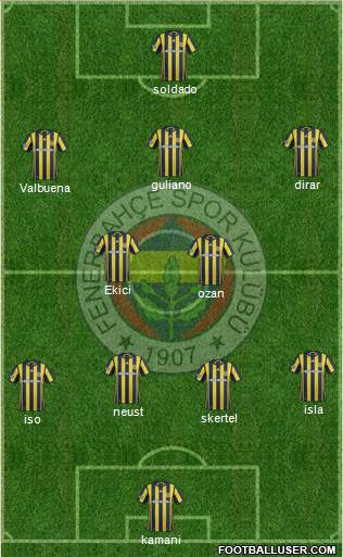 Fenerbahçe SK Formation 2017