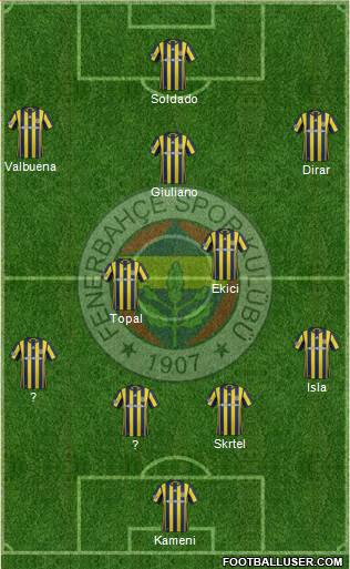 Fenerbahçe SK Formation 2017