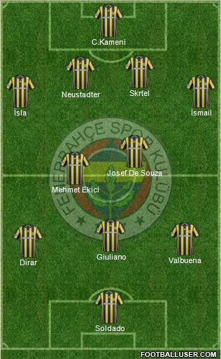 Fenerbahçe SK Formation 2017