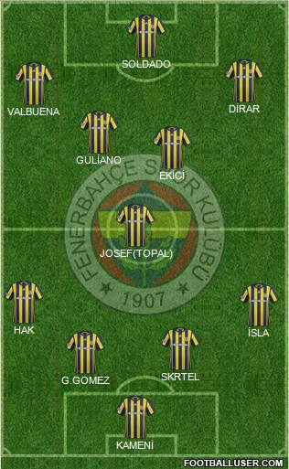 Fenerbahçe SK Formation 2017