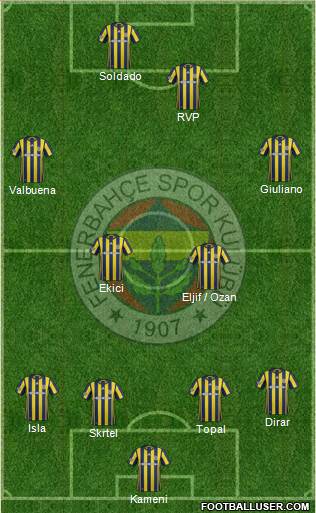 Fenerbahçe SK Formation 2017