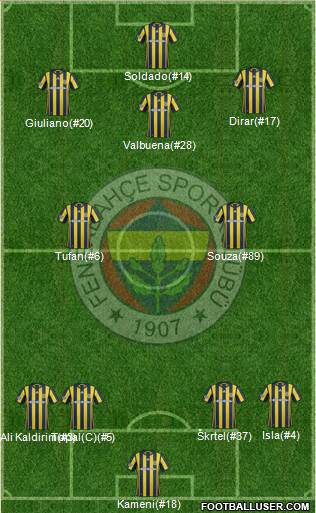 Fenerbahçe SK Formation 2017
