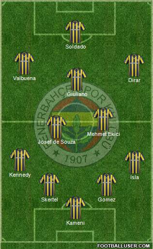 Fenerbahçe SK Formation 2017
